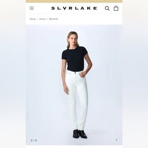 SLVRLAKE Beatnik Jean- natural white.